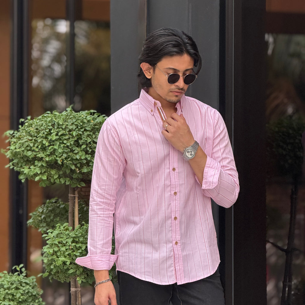 Blushy Pink Stripe Shirt