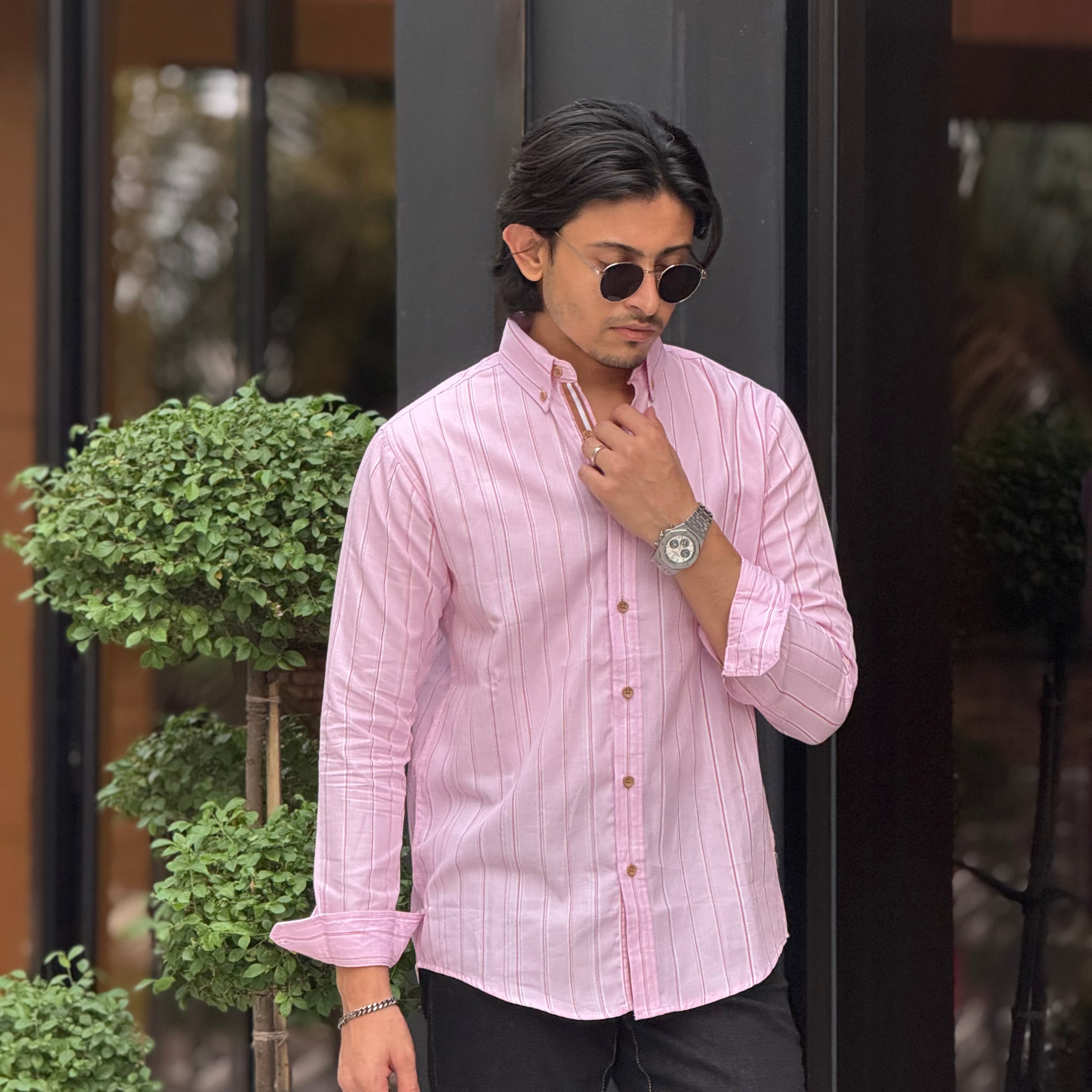Blushy Pink Stripe Shirt