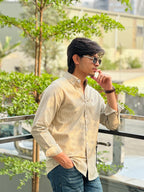 Olive Vintage Stripe Shirt