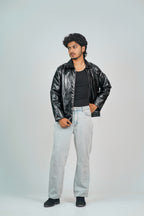 Black Classic Leather Jacker