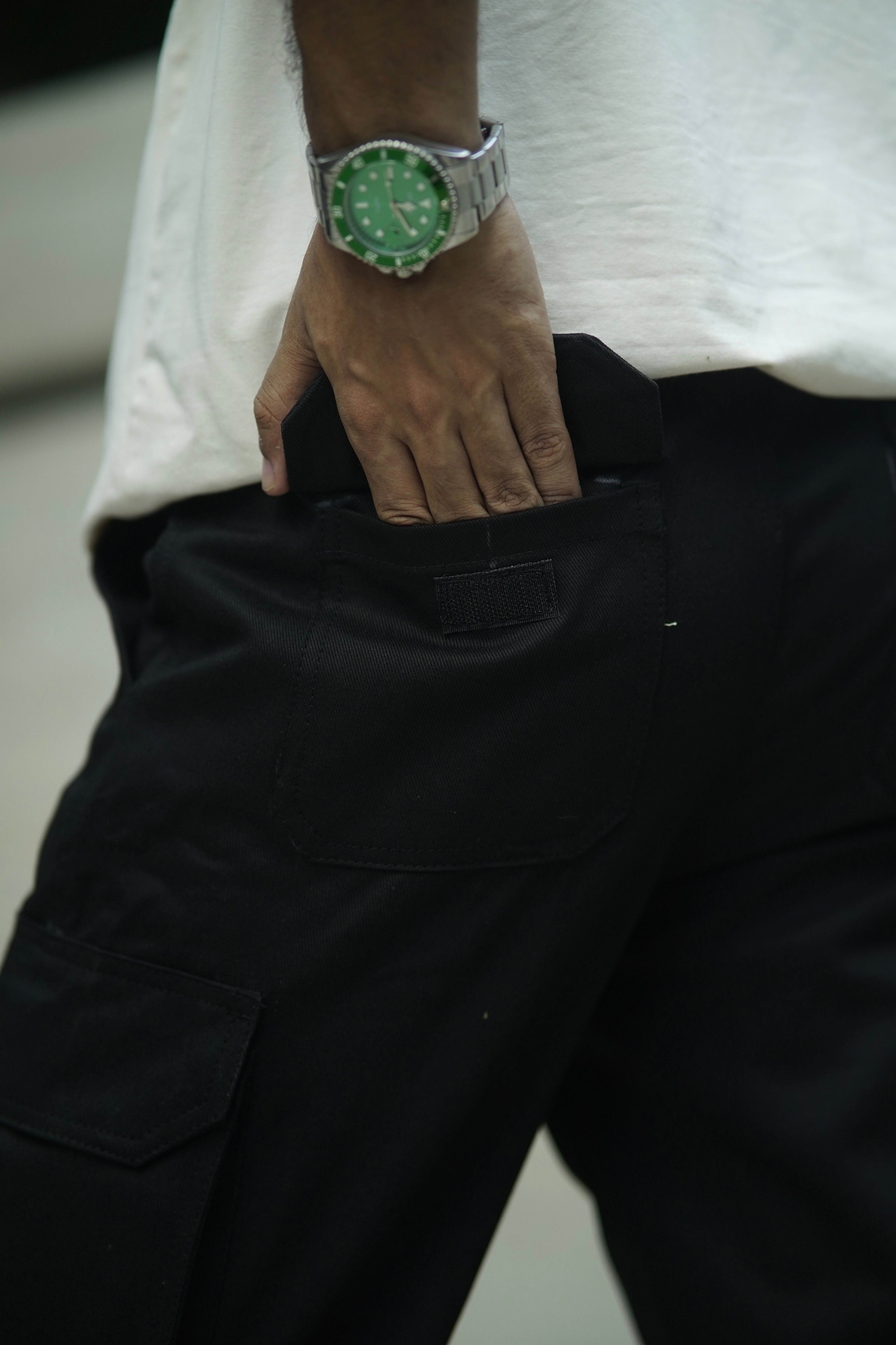 6 Pocket Gabardine Cargo Semi Baggy Pant