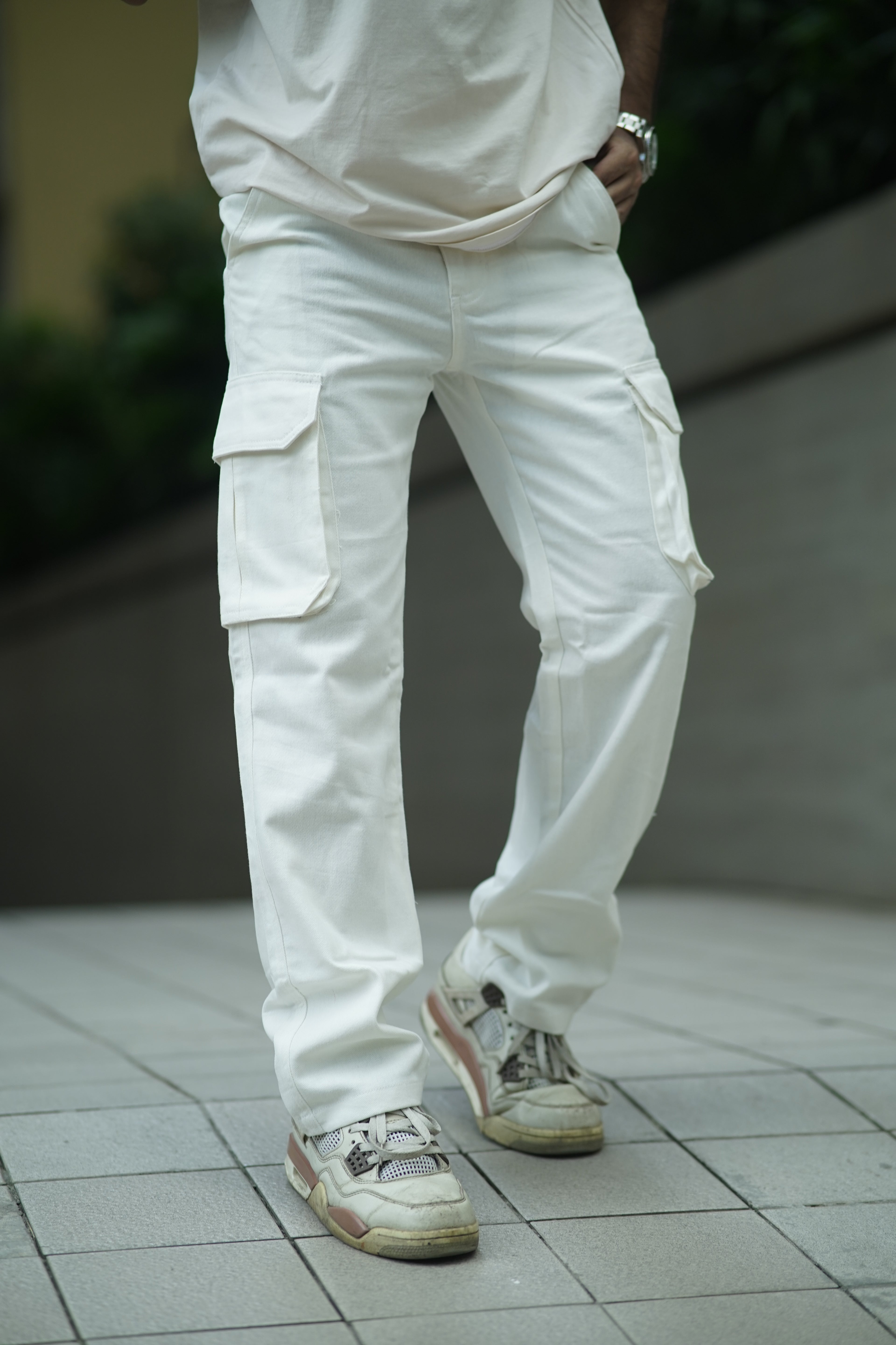 6 Pocket Gabardine Semi Baggy Cargo Pant