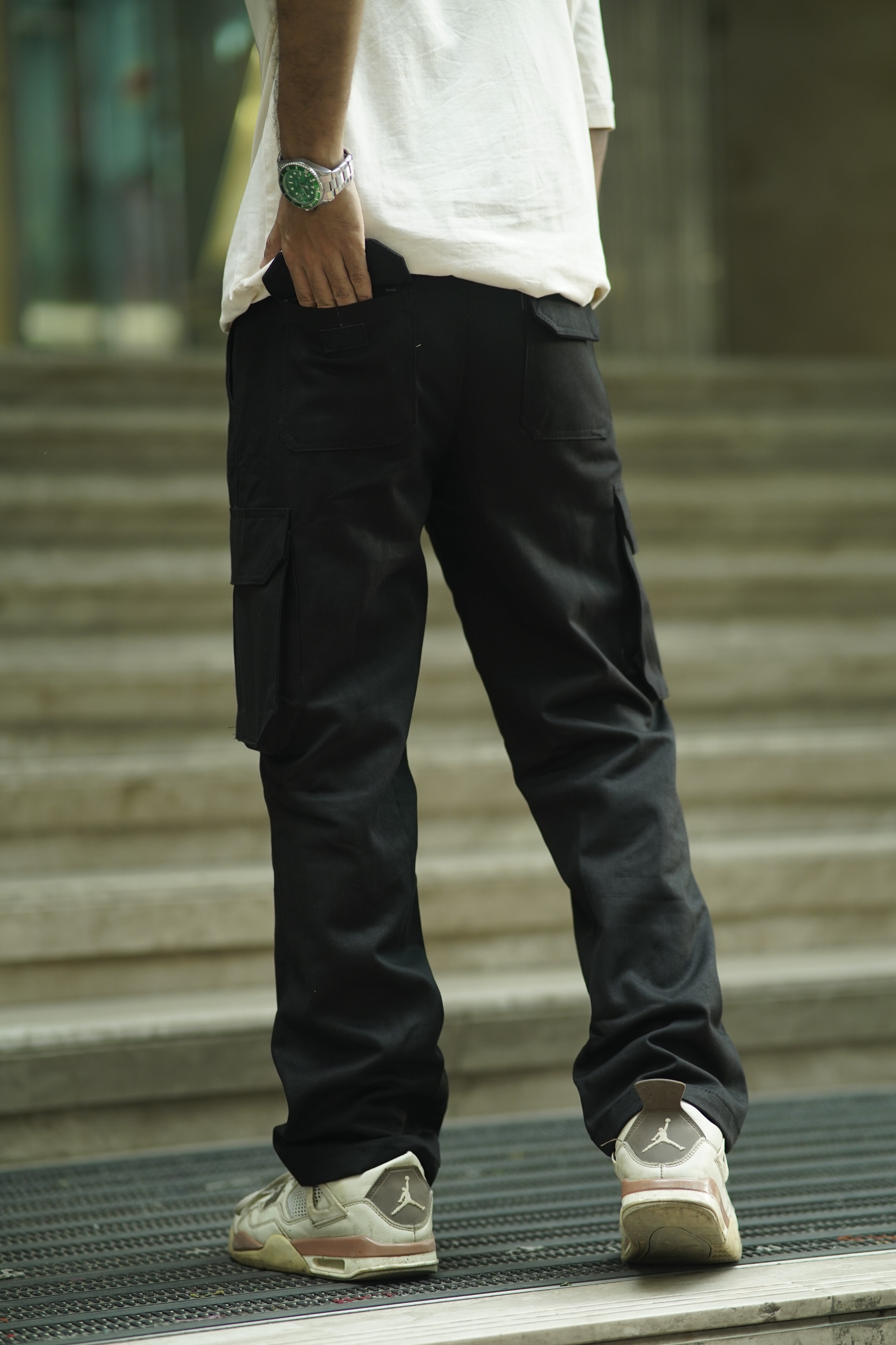 6 Pocket Gabardine Cargo Semi Baggy Pant