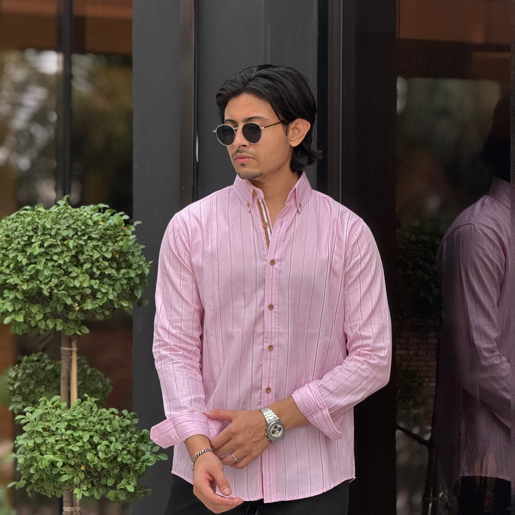 Blushy Pink Stripe Shirt
