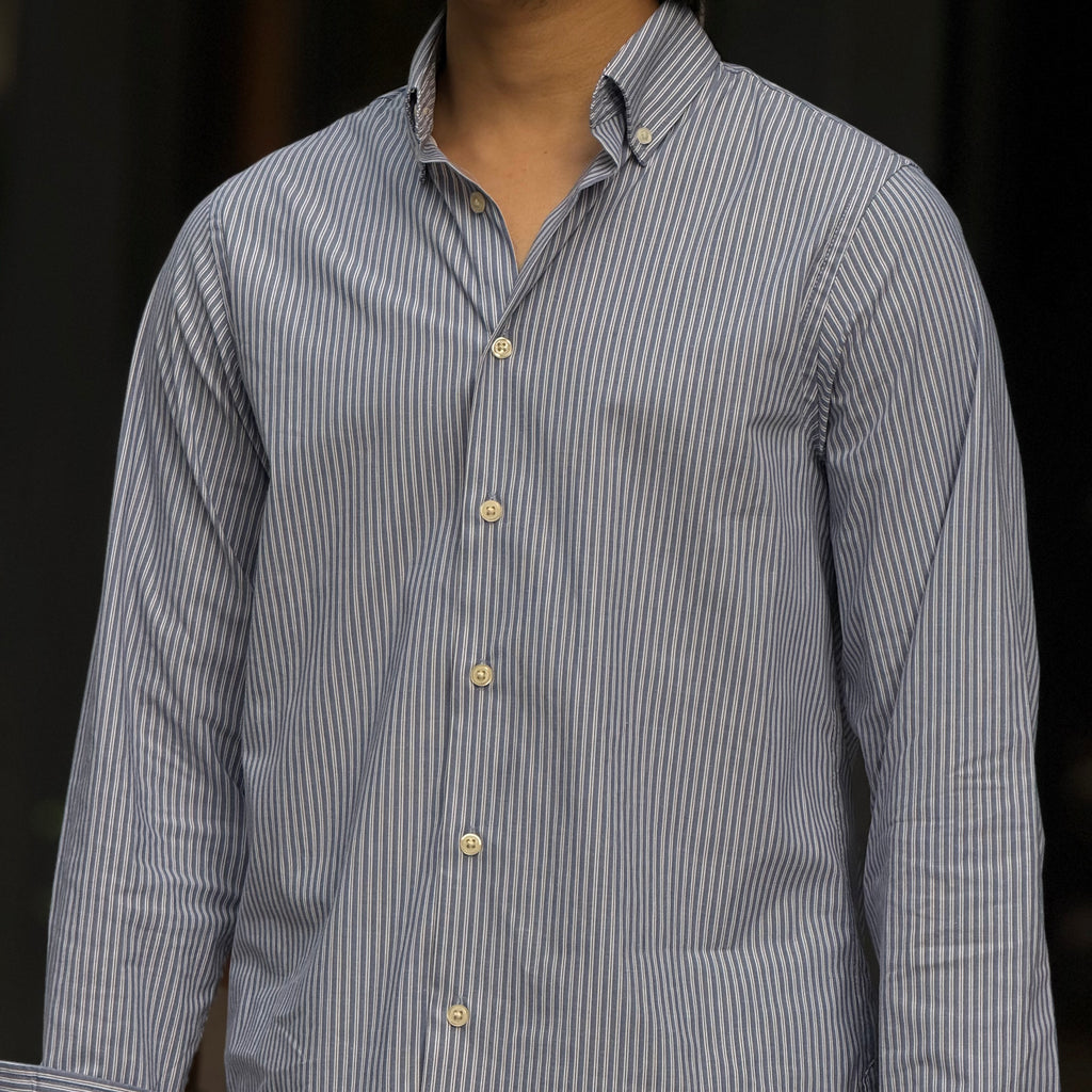 Devil Blue Stripe Shirt