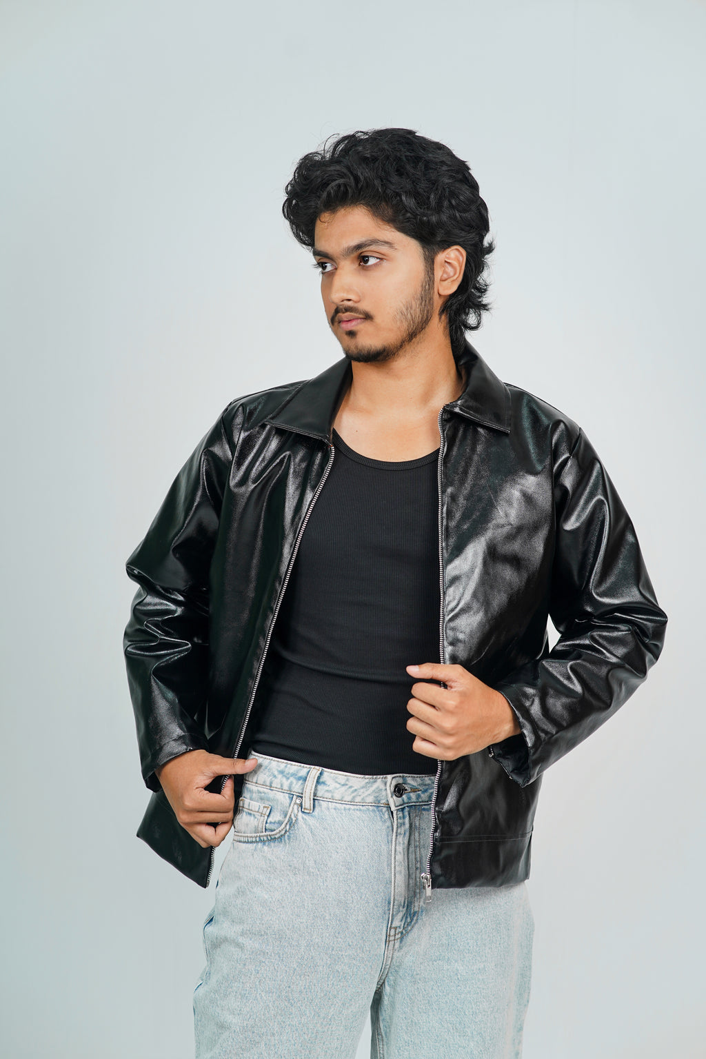 Black Classic Leather Jacker