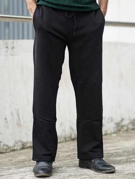 Premium Black Baggy Trousers