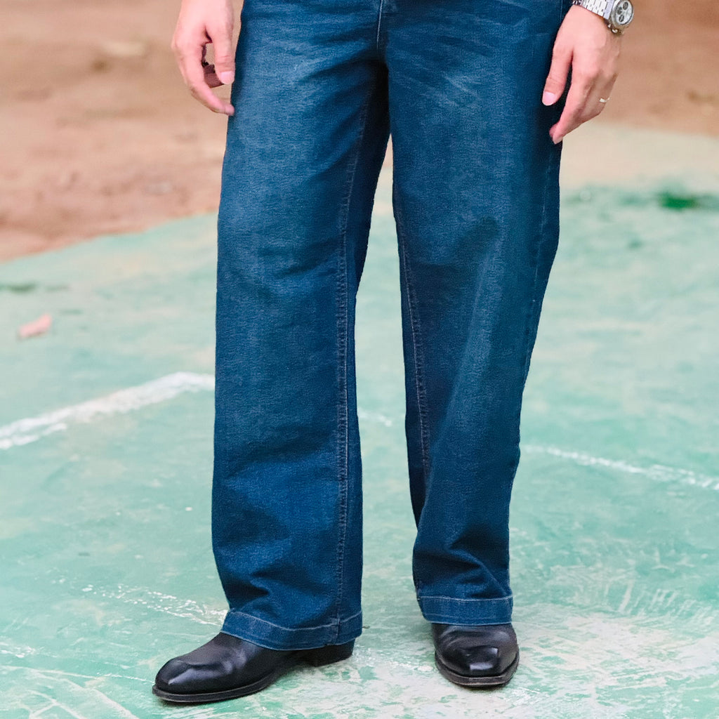 Dust Blue Straight Cut Pant