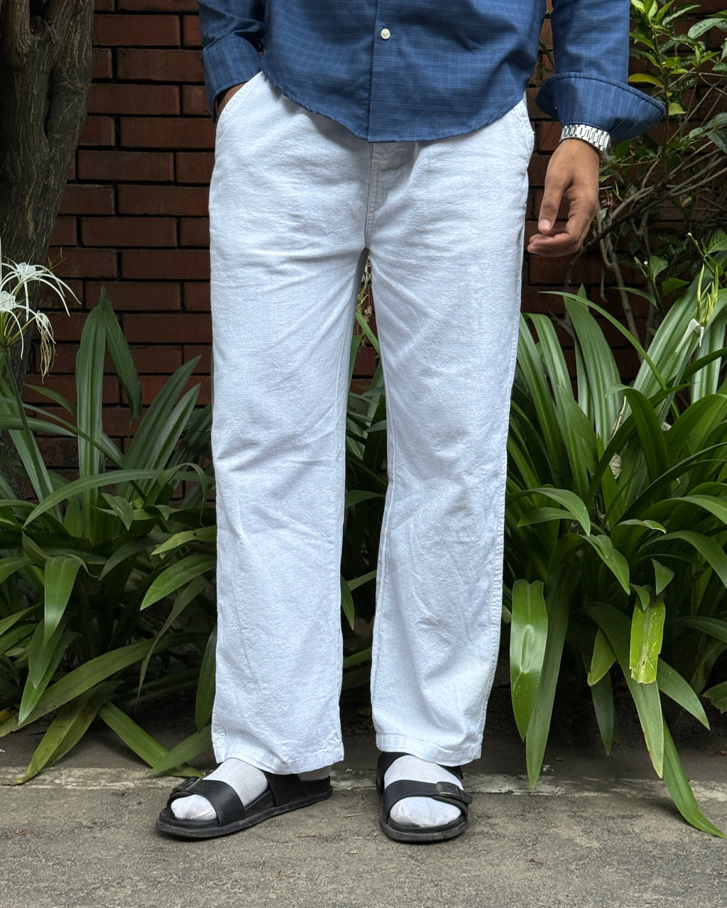 Linen Pant - White