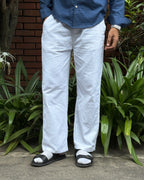 Linen Pant - White