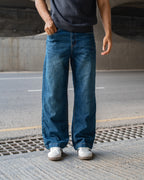 Dust Blue Straight Cut Pant