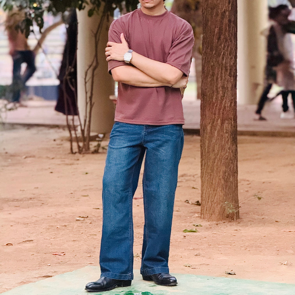 Dust Blue Straight Cut Pant