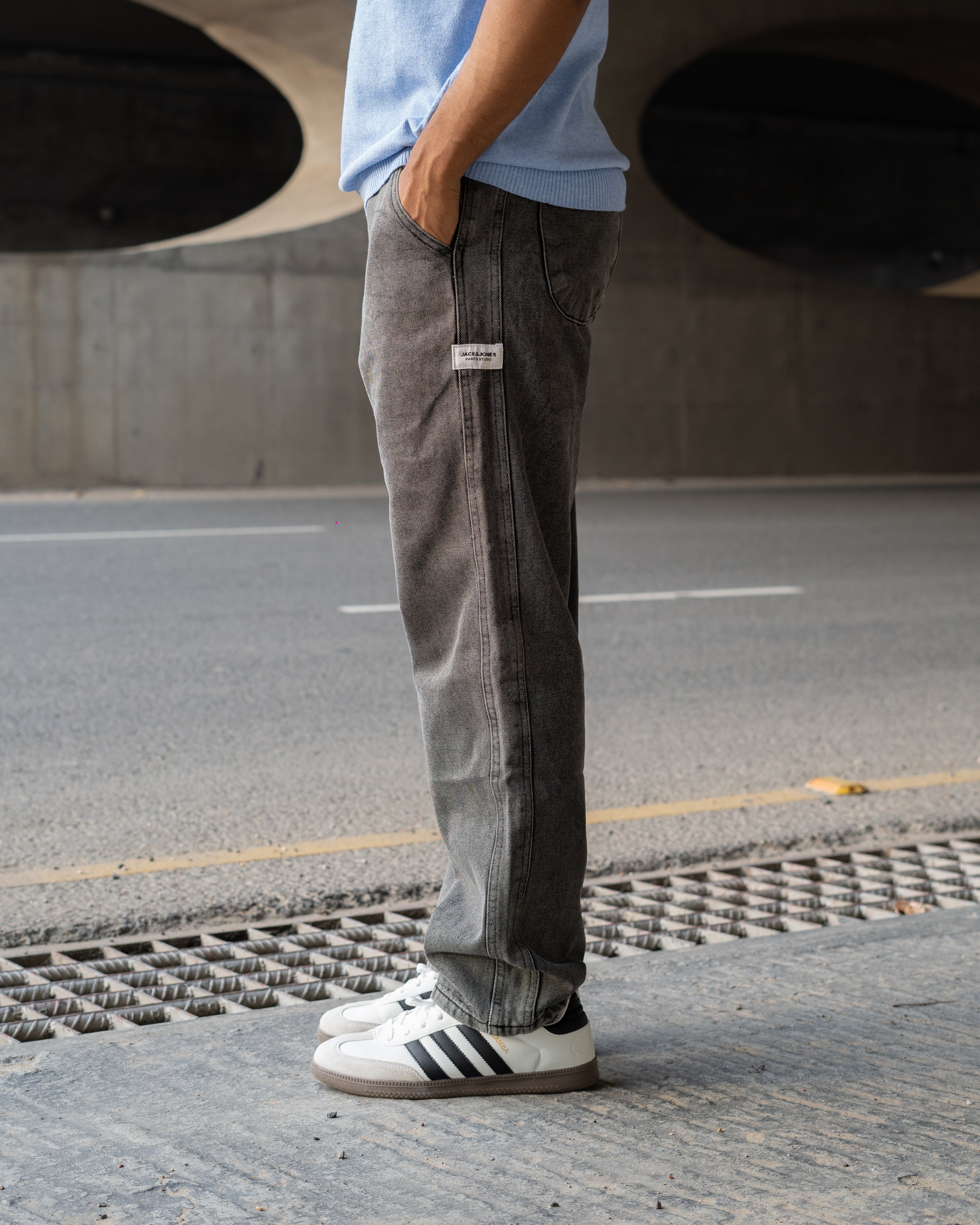 Semi Baggy Pant -  Dark Gray