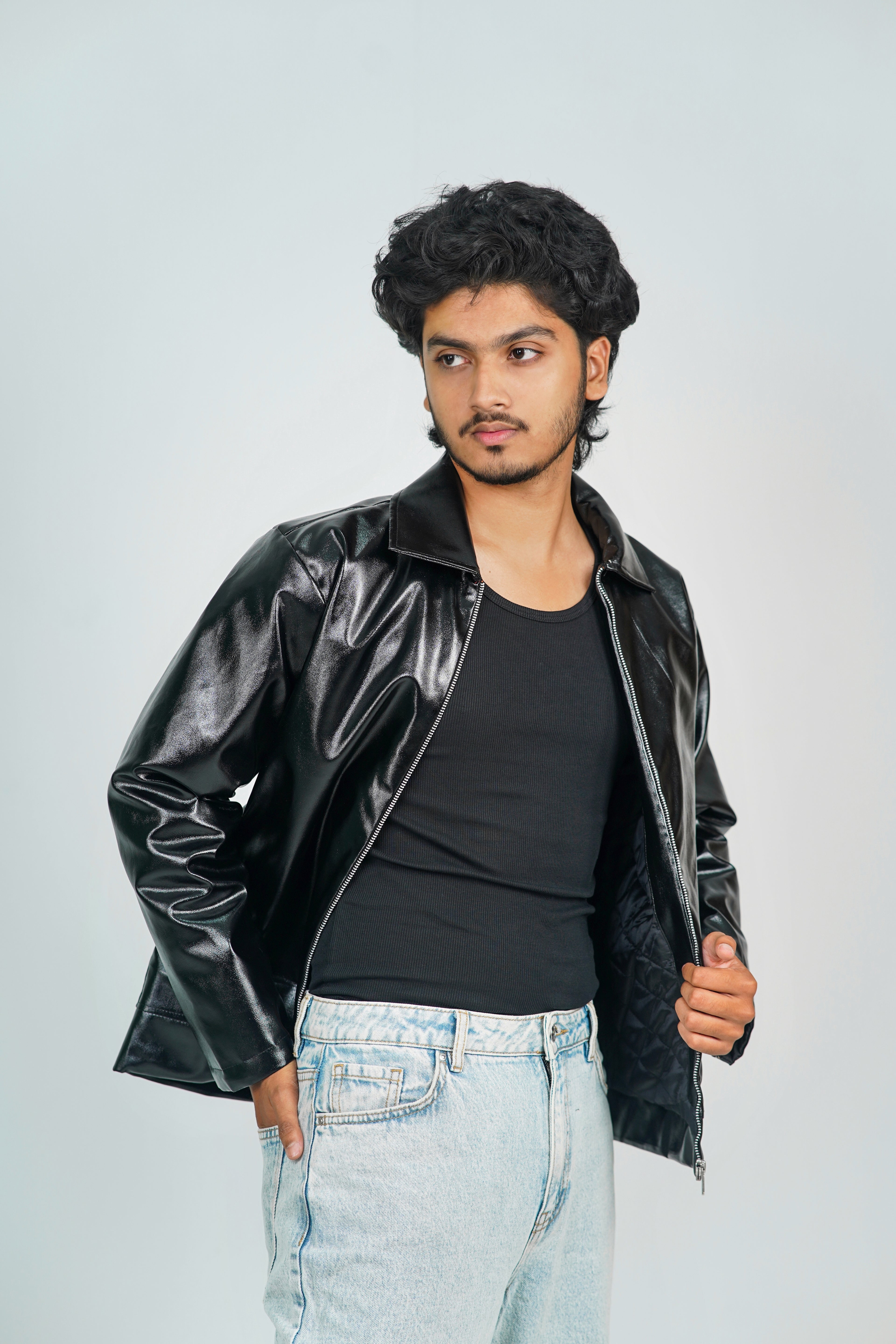 Black Classic Leather Jacker