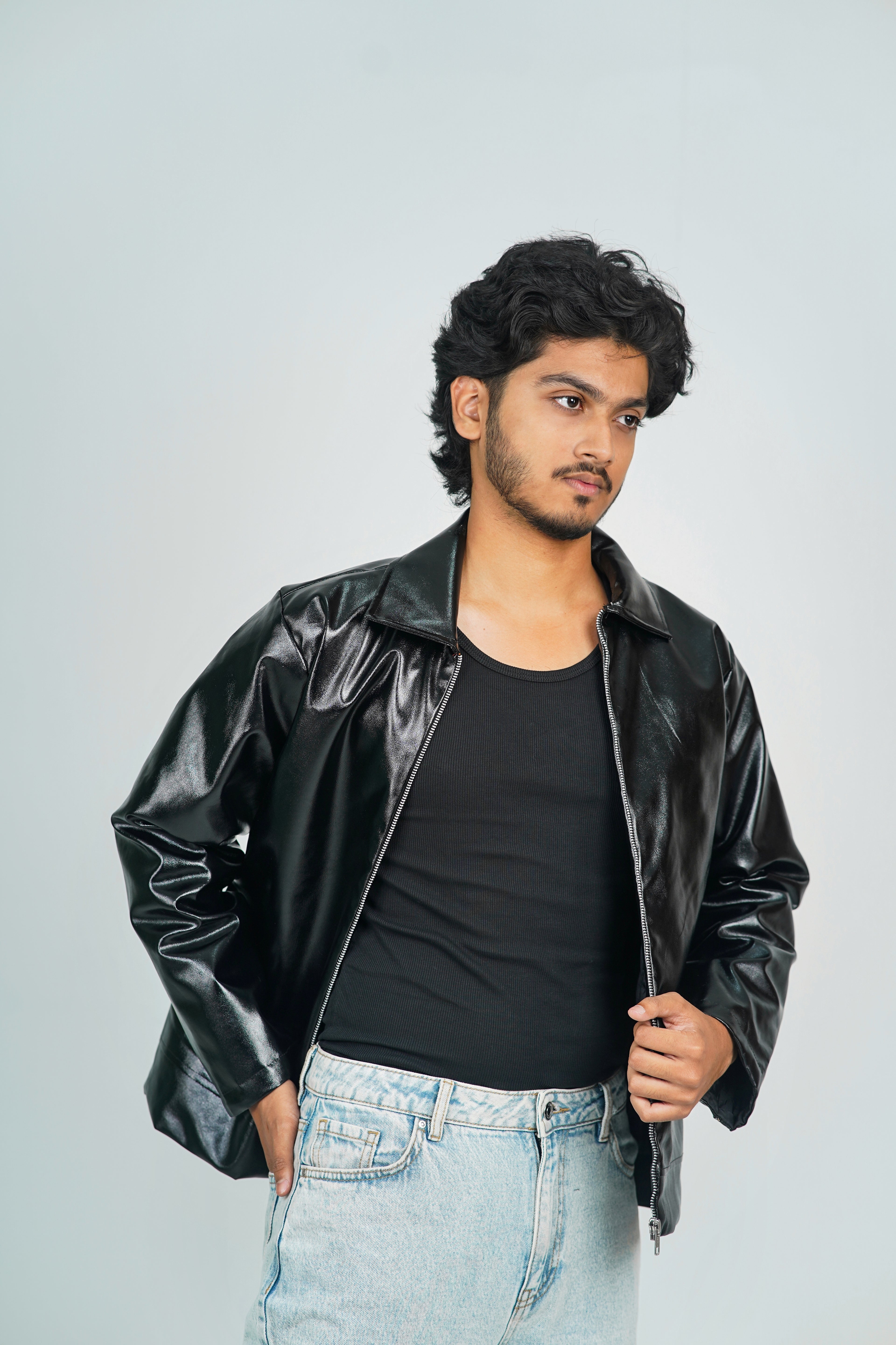 Black Classic Leather Jacker