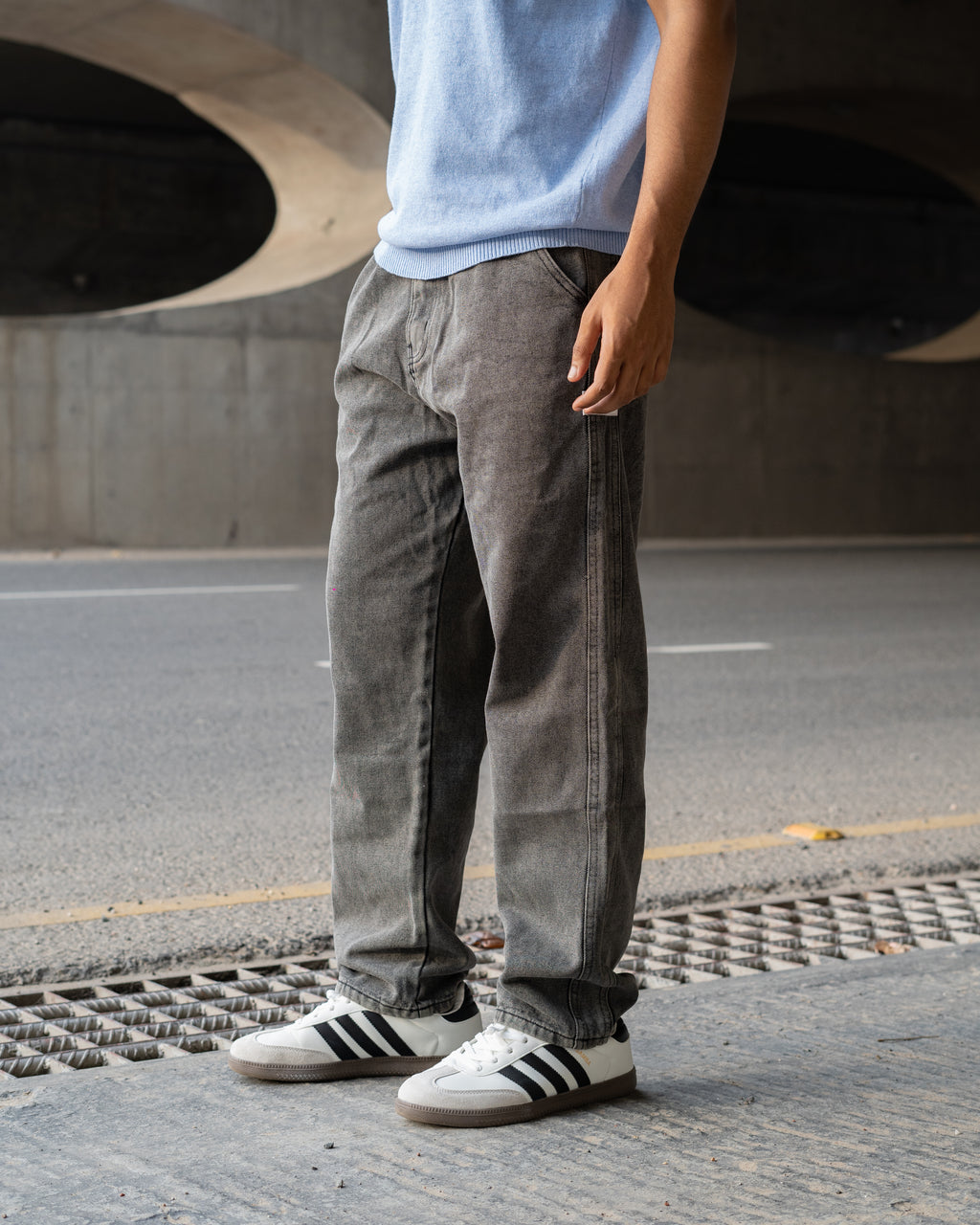Semi Baggy Pant -  Dark Gray