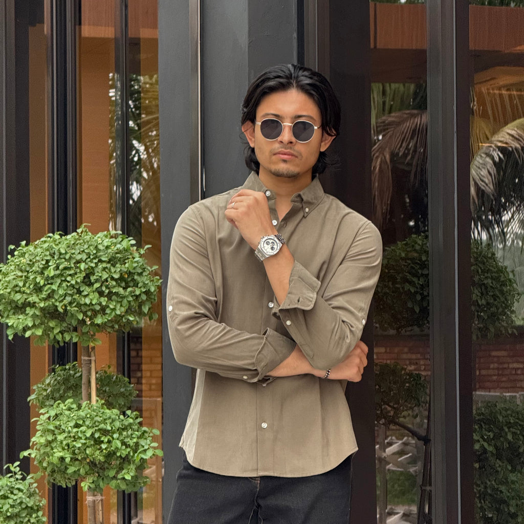 Earth Olive Solid Shirt