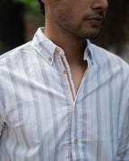 Black White Micro Stripe Shirt