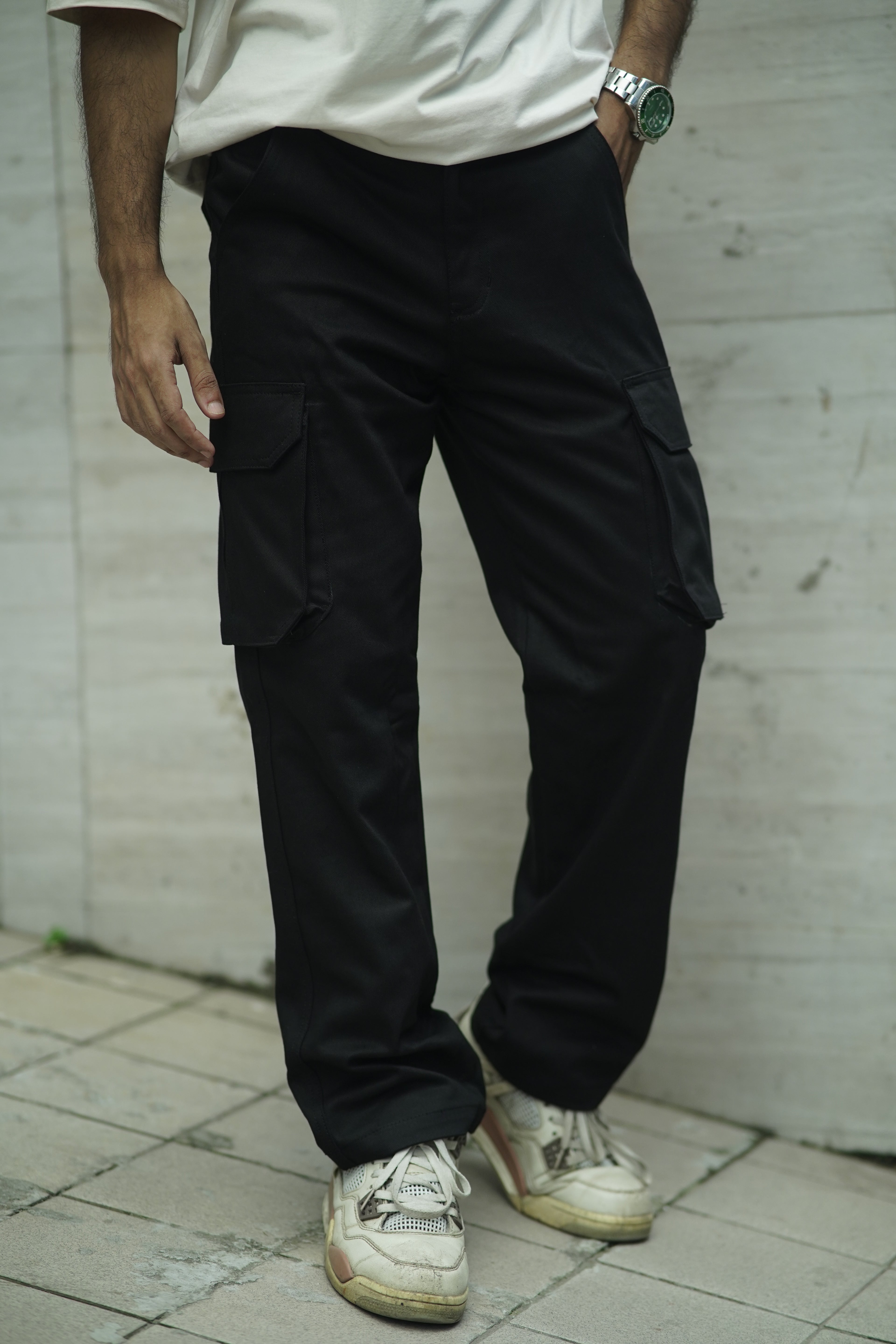 6 Pocket Gabardine Cargo Semi Baggy Pant