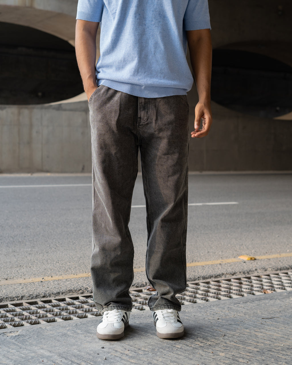 Semi Baggy Pant -  Dark Gray