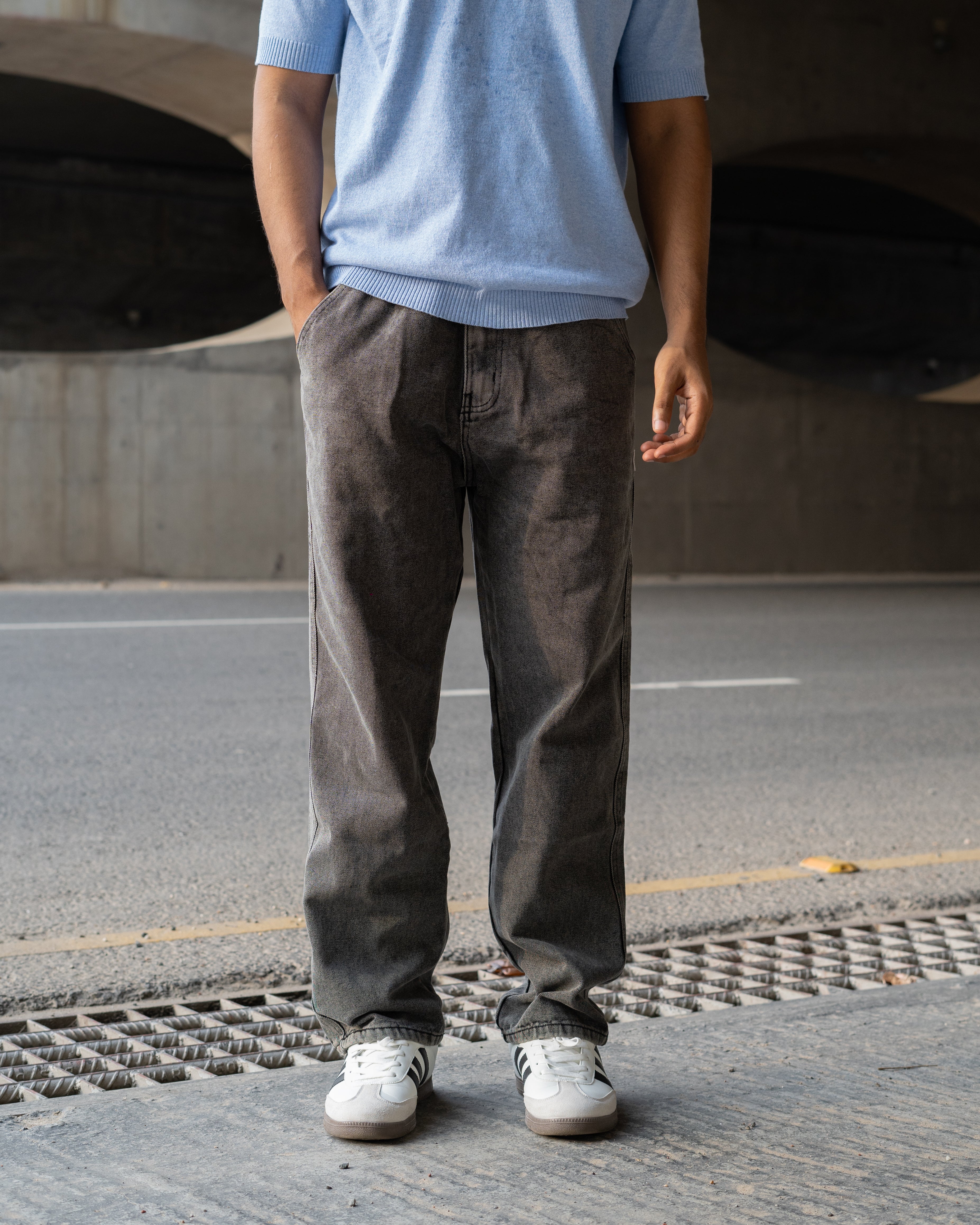 Semi Baggy Pant -  Dark Gray