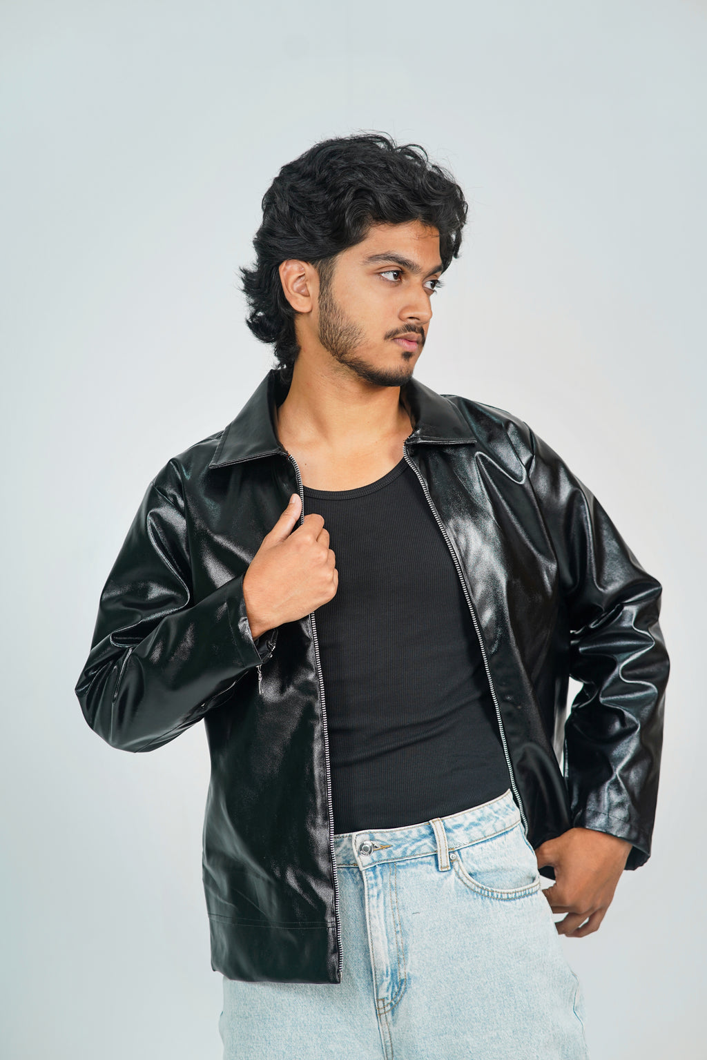 Black Classic Leather Jacker