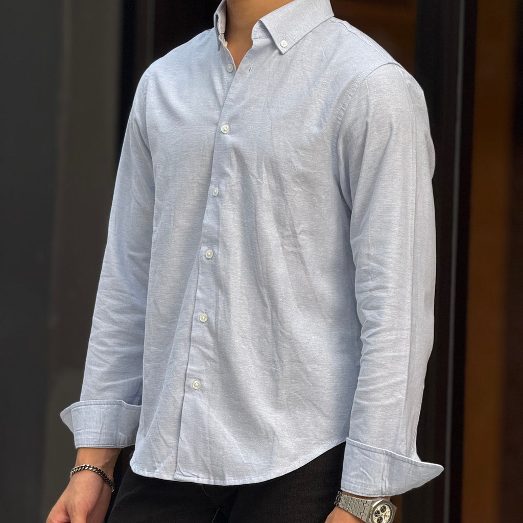 Powder Blue Solid Shirt