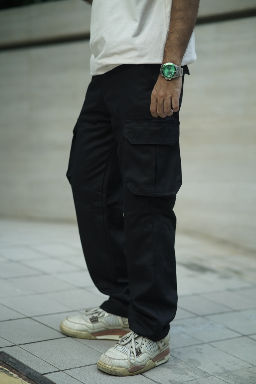 6 Pocket Gabardine Cargo Semi Baggy Pant