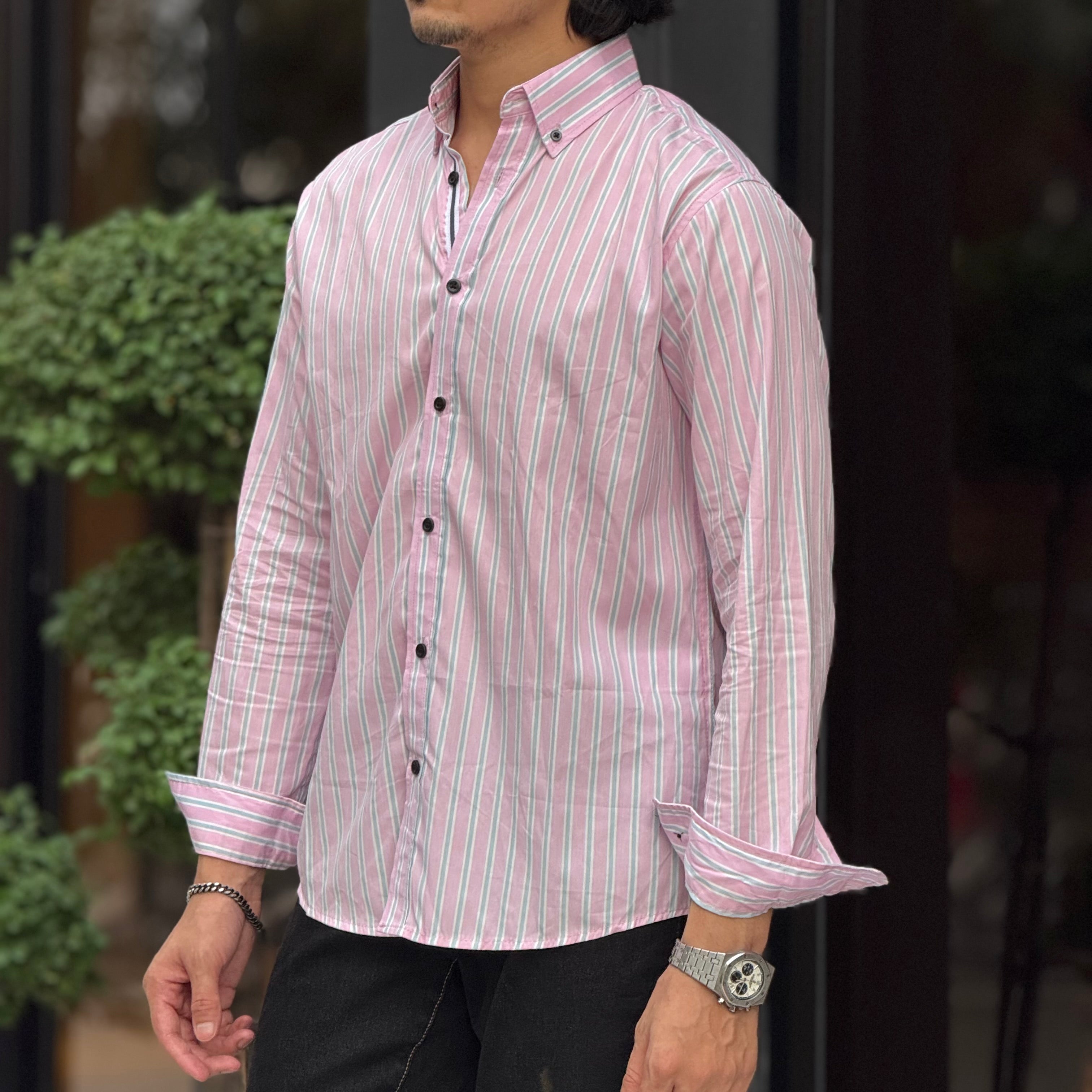 Blushy pink Multi Stripe Limited Shirt
